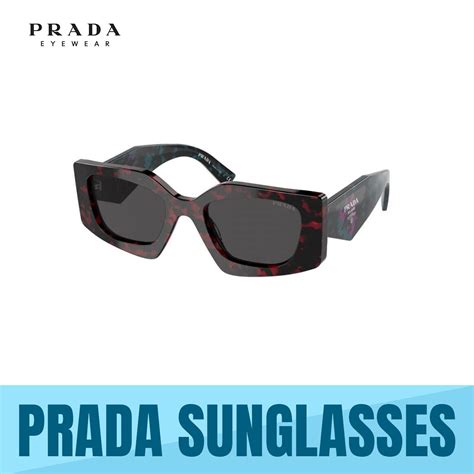 prada 15ys sunglasses|Prada PR 15YS 51 Dark Grey & Scarlet Tortoise Sunglasses.